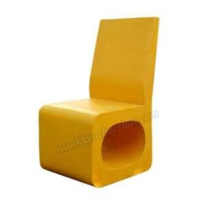 Waahkart Home Decor Furniture Yellow Chair (Set of 3)