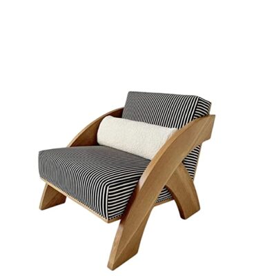 TJ Arc Lounge Chair | Wooden Chair Design | Sagwan Wood | Furniture