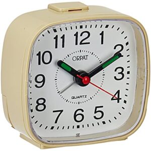 Orpat Beep Alarm Clock (Apricot,Small, 7.18 cm x 3.3 cm x 6.8 cm, TBB-137)