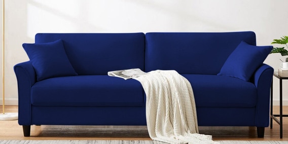 Daroo 3 Seater Sofa In Imperial Blue Colour