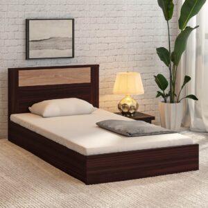 Takai Single Bed In Wenge Finish